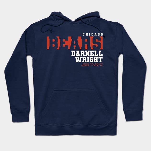 Darnell Wright Hoodie by Nagorniak